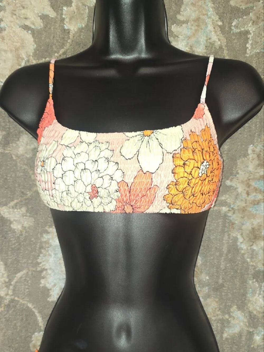 Triangl swimwear Pink & Orange Floral Bikini Set